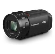 Sort Panasonic HC-VX3E-K 4K-videokamera med udfoldet skærm