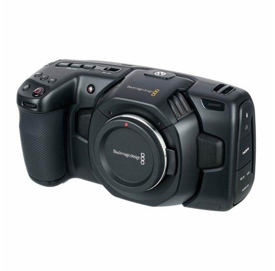 Blackmagic Pocket Cinema Camera 4K kamerahus set skråt forfra