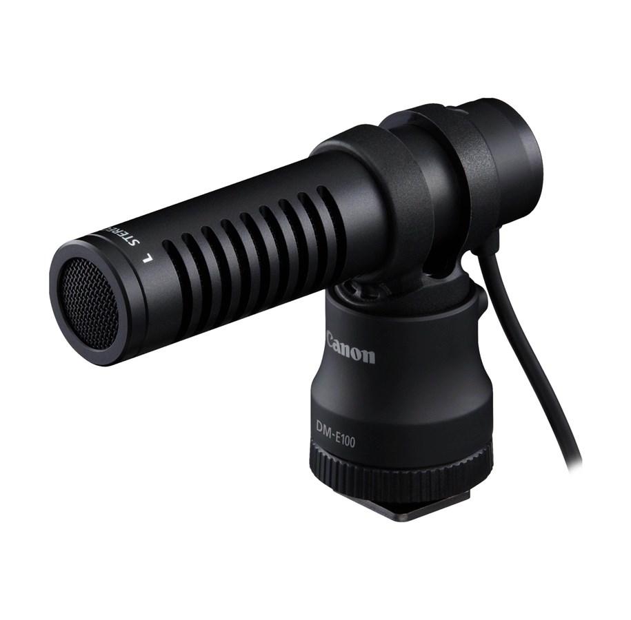 Canon DM-E100 kompakt stereomikrofon med kamerabeslag