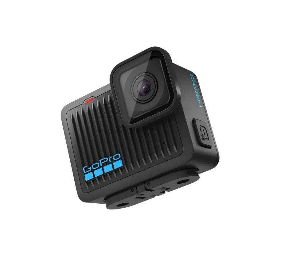 Kompakt sort GoPro HERO fra 2024 set forfra