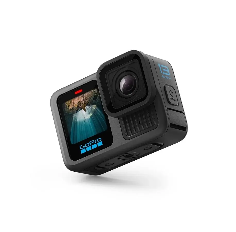 Sort GoPro HERO13 Black actionkamera set forfra og bagfra