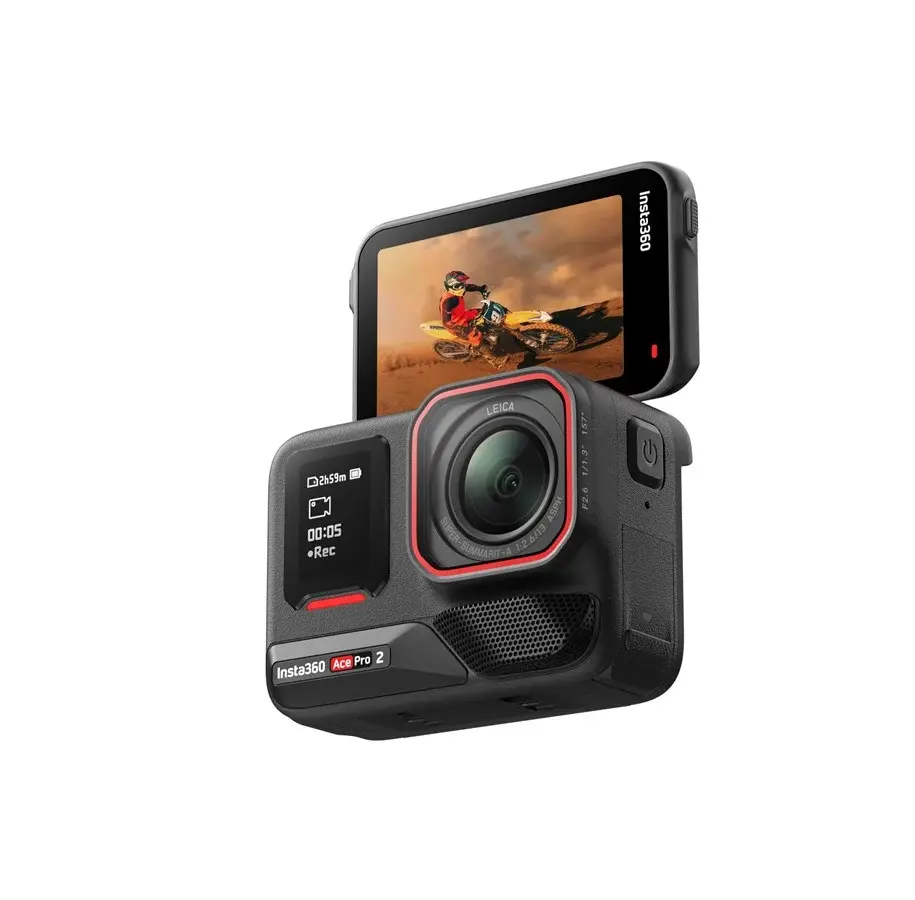 Insta360 Ace Pro 2 actionkamera med stor vipbar berøringsskærm