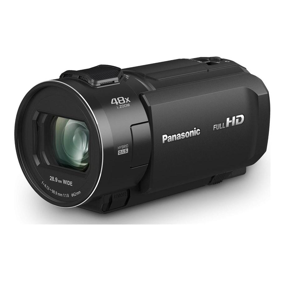 Sort Panasonic HC-V900E-K håndholdt videokamera set skråt forfra